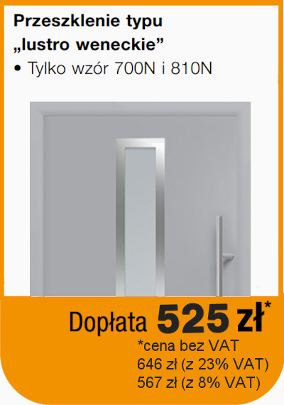 Lustro weneckie dopłata